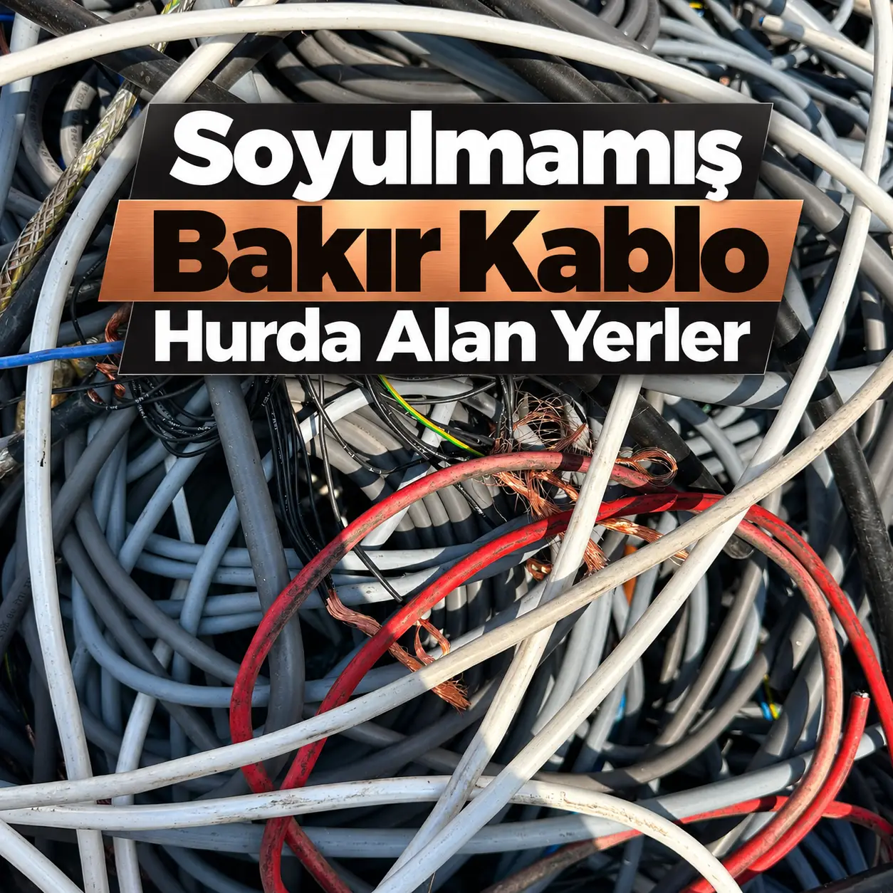 Soyulmamış bakır kablo hurda alan yerler ve kaplamalı bakır kablolar